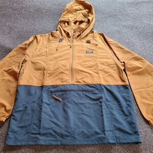 L.L. Bean Mens Mountain Classic Water Resistant Colorblock Anorak Size XXL